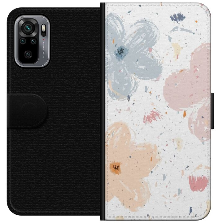 Portemonnee-hoesje voor Xiaomi Redmi Note 10S met Bloemen ontwerp in de groep SMARTPHONE & TABLETS / Mobielbescherming / Xiaomi bij TP E-commerce Nordic AB (A66017)