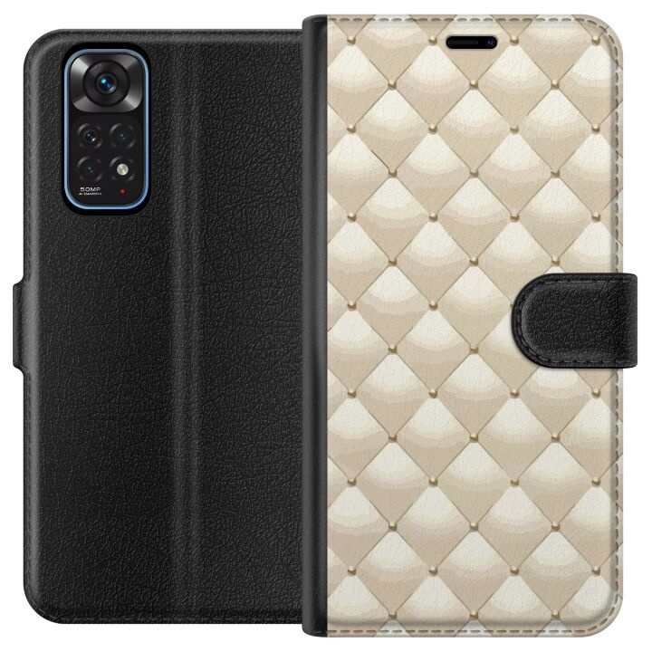 Portemonnee-hoesje voor Xiaomi Redmi Note 11 met Goudglans ontwerp in de groep SMARTPHONE & TABLETS / Mobielbescherming / Xiaomi bij TP E-commerce Nordic AB (A66085)