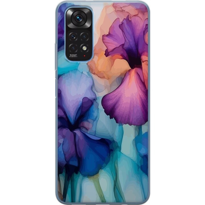 Mobiele hoes voor Xiaomi Redmi Note 11 met Magische bloemen ontwerp in de groep SMARTPHONE & TABLETS / Mobielbescherming / Xiaomi bij TP E-commerce Nordic AB (A66089)