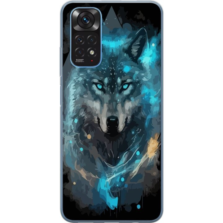 Mobiele hoes voor Xiaomi Redmi Note 11 met Wolf ontwerp in de groep SMARTPHONE & TABLETS / Mobielbescherming / Xiaomi bij TP E-commerce Nordic AB (A66091)