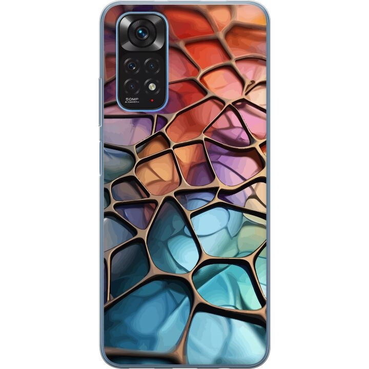 Mobiele hoes voor Xiaomi Redmi Note 11 met Metallic patroon ontwerp in de groep SMARTPHONE & TABLETS / Mobielbescherming / Xiaomi bij TP E-commerce Nordic AB (A66096)