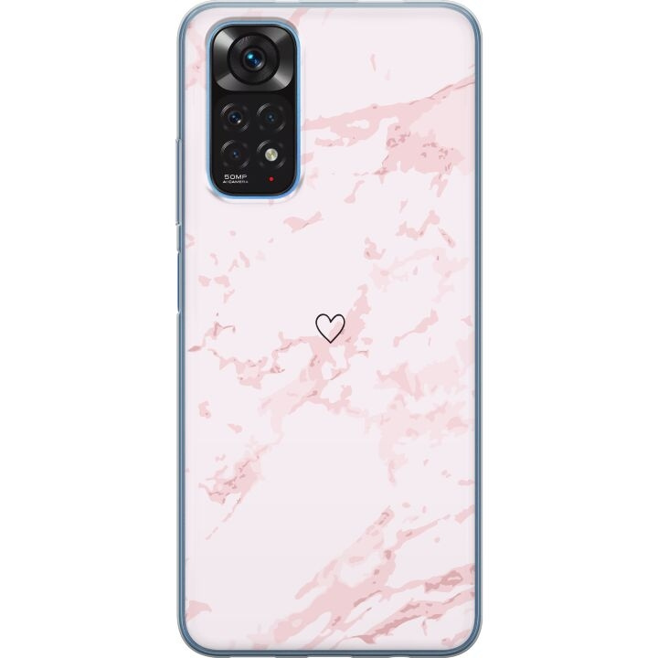 Mobiele hoes voor Xiaomi Redmi Note 11 met Roze Hart ontwerp in de groep SMARTPHONE & TABLETS / Mobielbescherming / Xiaomi bij TP E-commerce Nordic AB (A66109)