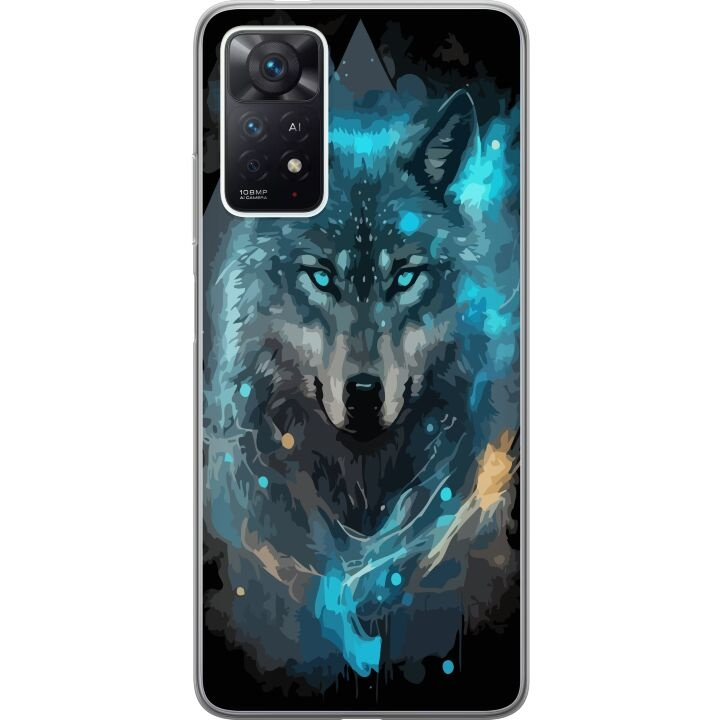 Mobiele hoes voor Xiaomi Redmi Note 11 Pro met Wolf ontwerp in de groep SMARTPHONE & TABLETS / Mobielbescherming / Xiaomi bij TP E-commerce Nordic AB (A66118)