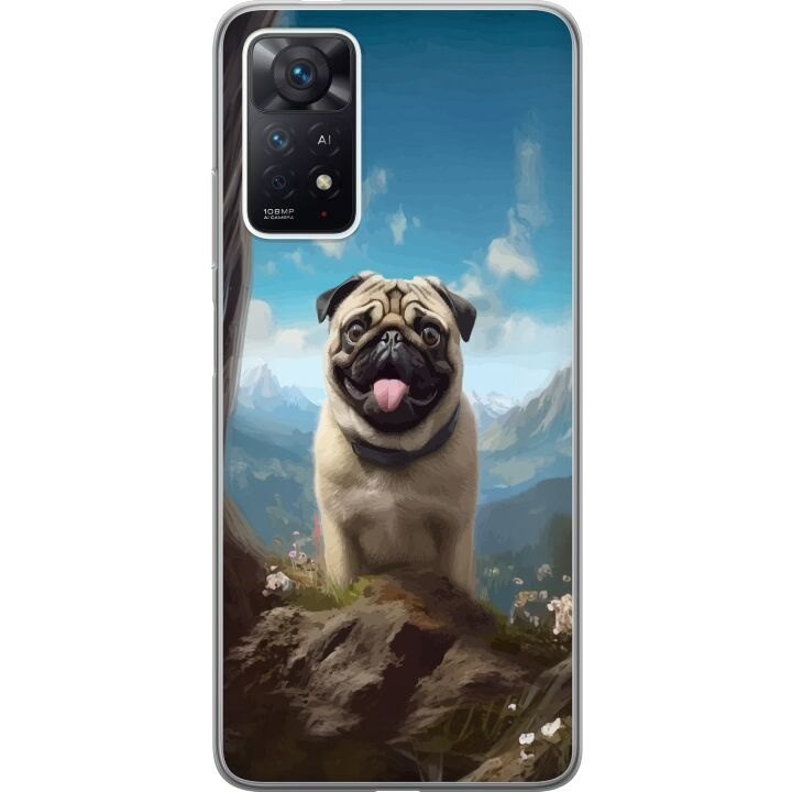 Mobiele hoes voor Xiaomi Redmi Note 11 Pro met Blije Hond ontwerp in de groep SMARTPHONE & TABLETS / Mobielbescherming / Xiaomi bij TP E-commerce Nordic AB (A66131)