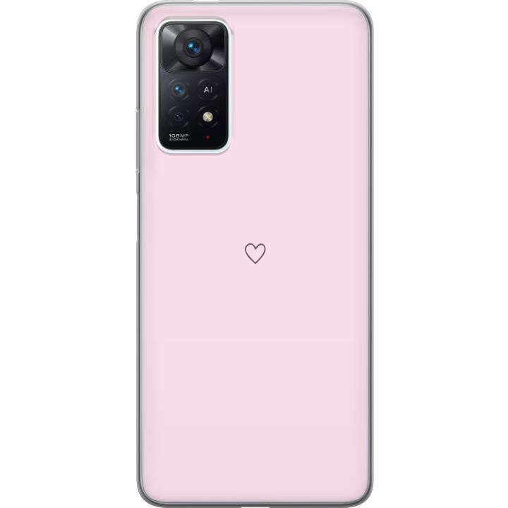 Mobiele hoes voor Xiaomi Redmi Note 11 Pro met Hart ontwerp in de groep SMARTPHONE & TABLETS / Mobielbescherming / Xiaomi bij TP E-commerce Nordic AB (A66132)