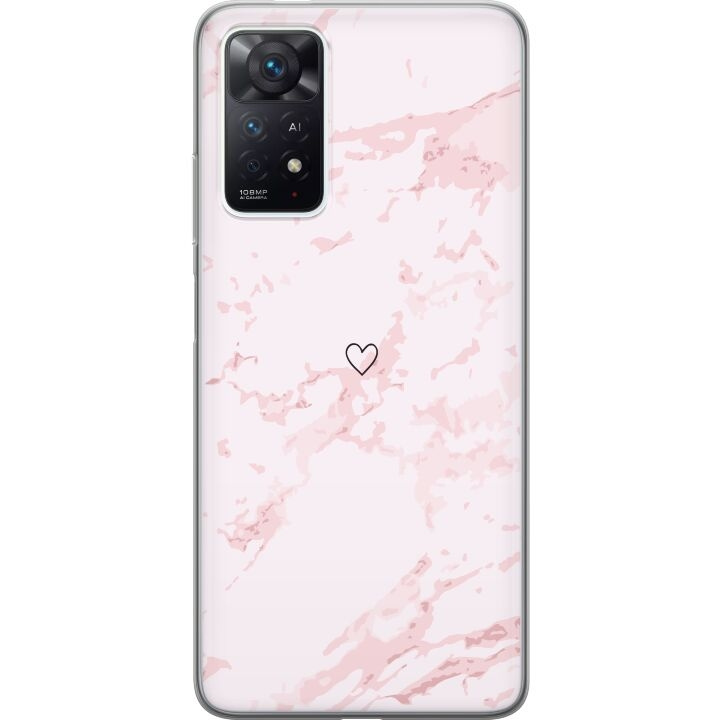 Mobiele hoes voor Xiaomi Redmi Note 11 Pro met Roze Hart ontwerp in de groep SMARTPHONE & TABLETS / Mobielbescherming / Xiaomi bij TP E-commerce Nordic AB (A66136)