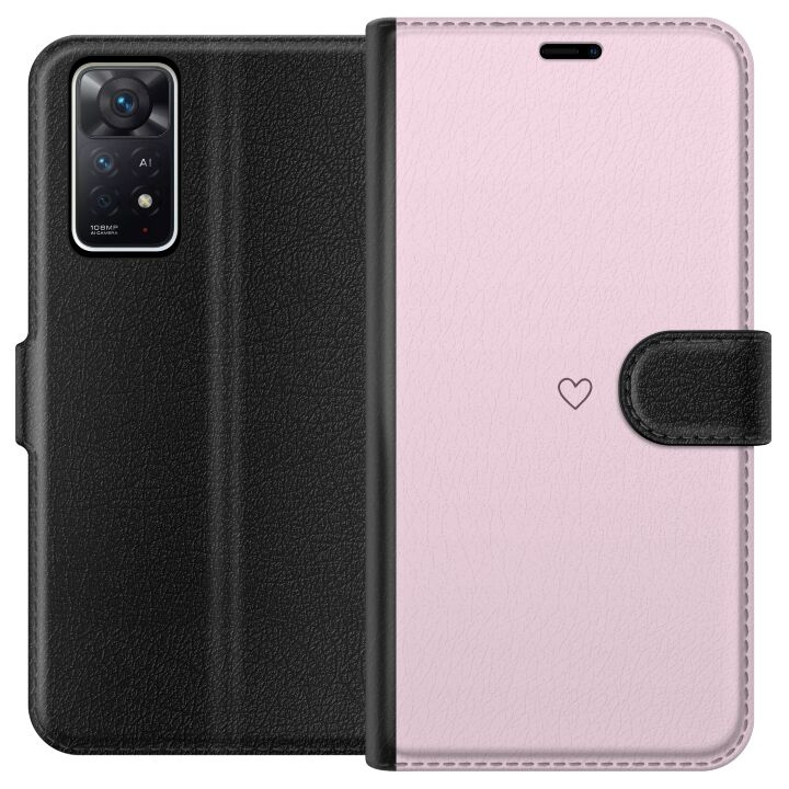 Portemonnee-hoesje voor Xiaomi Redmi Note 11 Pro 5G met Hart ontwerp in de groep SMARTPHONE & TABLETS / Mobielbescherming / Xiaomi bij TP E-commerce Nordic AB (A66159)