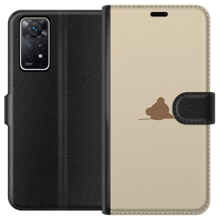 Portemonnee-hoesje voor Xiaomi Redmi Note 11 Pro 5G met Nalle ontwerp in de groep SMARTPHONE & TABLETS / Mobielbescherming / Xiaomi bij TP E-commerce Nordic AB (A66160)