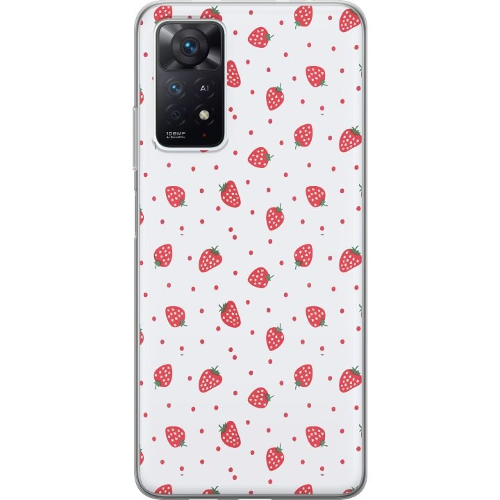 Mobiele hoes voor Xiaomi Redmi Note 11 Pro 5G met Aardbeien ontwerp in de groep SMARTPHONE & TABLETS / Mobielbescherming / Xiaomi bij TP E-commerce Nordic AB (A66184)