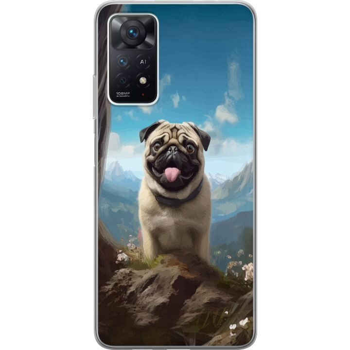 Mobiele hoes voor Xiaomi Redmi Note 11 Pro 5G met Blije Hond ontwerp in de groep SMARTPHONE & TABLETS / Mobielbescherming / Xiaomi bij TP E-commerce Nordic AB (A66185)