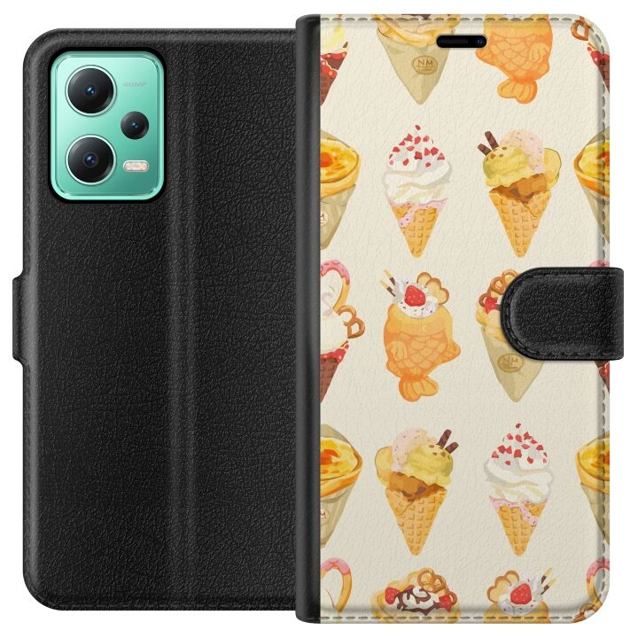 Portemonnee-hoesje voor Xiaomi Redmi Note 12 met Glasachtig ontwerp in de groep SMARTPHONE & TABLETS / Mobielbescherming / Xiaomi bij TP E-commerce Nordic AB (A66232)