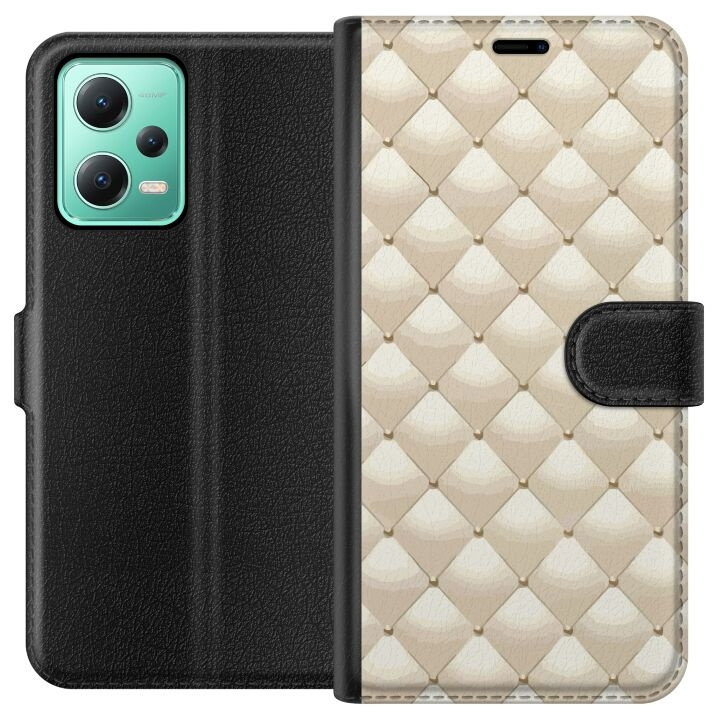 Portemonnee-hoesje voor Xiaomi Redmi Note 12 met Goudglans ontwerp in de groep SMARTPHONE & TABLETS / Mobielbescherming / Xiaomi bij TP E-commerce Nordic AB (A66247)