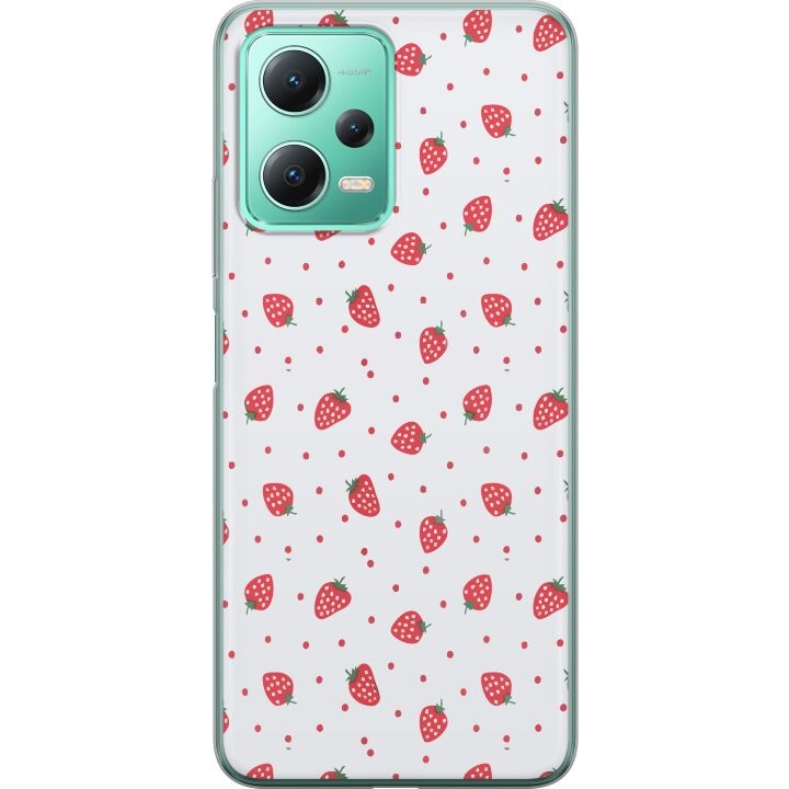 Mobiele hoes voor Xiaomi Redmi Note 12 met Aardbeien ontwerp in de groep SMARTPHONE & TABLETS / Mobielbescherming / Xiaomi bij TP E-commerce Nordic AB (A66265)