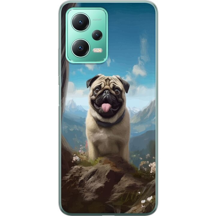 Mobiele hoes voor Xiaomi Redmi Note 12 met Blije Hond ontwerp in de groep SMARTPHONE & TABLETS / Mobielbescherming / Xiaomi bij TP E-commerce Nordic AB (A66266)