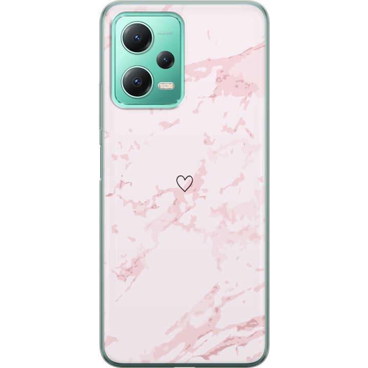 Mobiele hoes voor Xiaomi Redmi Note 12 met Roze Hart ontwerp in de groep SMARTPHONE & TABLETS / Mobielbescherming / Xiaomi bij TP E-commerce Nordic AB (A66271)