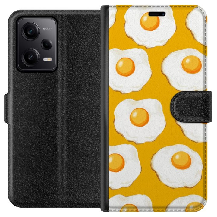 Portemonnee-hoesje voor Xiaomi Redmi Note 12 Pro met Gebakken ei ontwerp in de groep SMARTPHONE & TABLETS / Mobielbescherming / Xiaomi bij TP E-commerce Nordic AB (A66277)