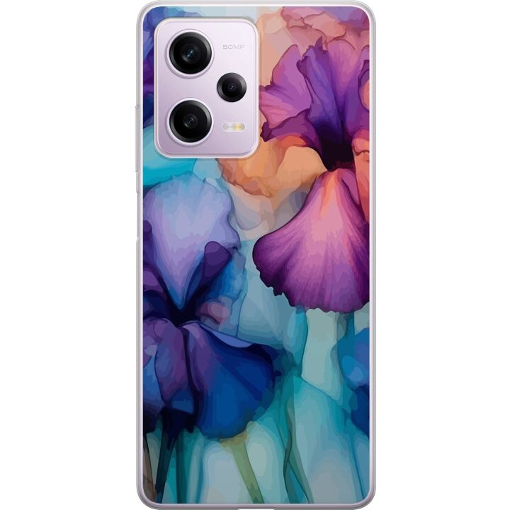 Mobiele hoes voor Xiaomi Redmi Note 12 Pro met Magische bloemen ontwerp in de groep SMARTPHONE & TABLETS / Mobielbescherming / Xiaomi bij TP E-commerce Nordic AB (A66305)