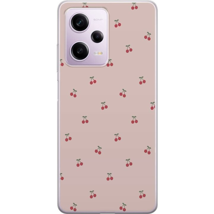 Mobiele hoes voor Xiaomi Redmi Note 12 Pro met Kersen ontwerp in de groep SMARTPHONE & TABLETS / Mobielbescherming / Xiaomi bij TP E-commerce Nordic AB (A66309)