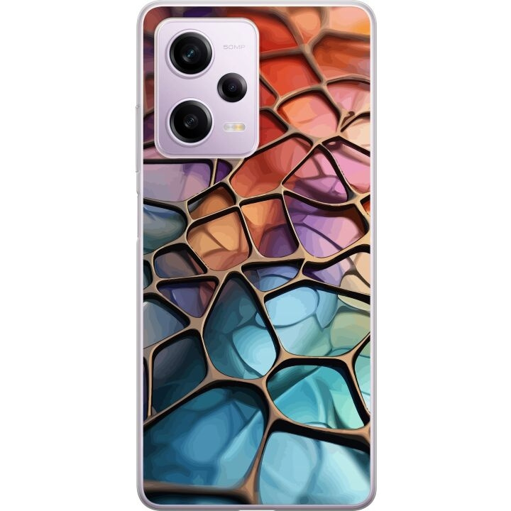 Mobiele hoes voor Xiaomi Redmi Note 12 Pro met Metallic patroon ontwerp in de groep SMARTPHONE & TABLETS / Mobielbescherming / Xiaomi bij TP E-commerce Nordic AB (A66312)