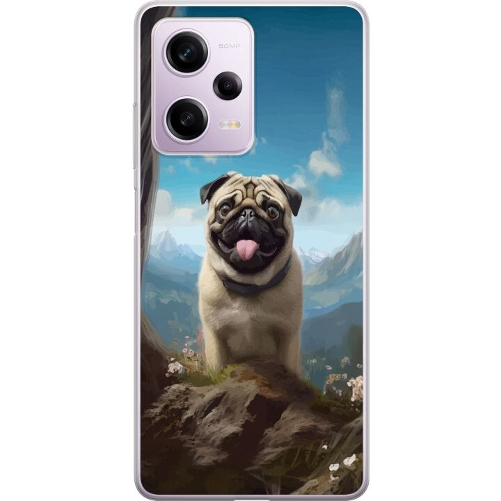 Mobiele hoes voor Xiaomi Redmi Note 12 Pro met Blije Hond ontwerp in de groep SMARTPHONE & TABLETS / Mobielbescherming / Xiaomi bij TP E-commerce Nordic AB (A66320)