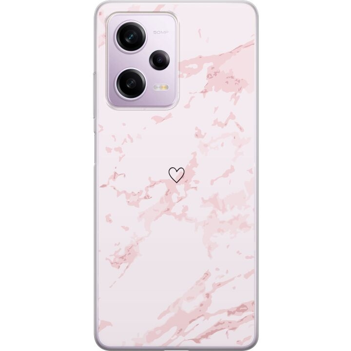 Mobiele hoes voor Xiaomi Redmi Note 12 Pro met Roze Hart ontwerp in de groep SMARTPHONE & TABLETS / Mobielbescherming / Xiaomi bij TP E-commerce Nordic AB (A66325)