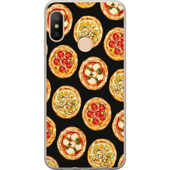 Mobiele hoes voor Xiaomi Redmi 6 Pro met Pizza ontwerp in de groep SMARTPHONE & TABLETS / Mobielbescherming / Xiaomi bij TP E-commerce Nordic AB (A66450)