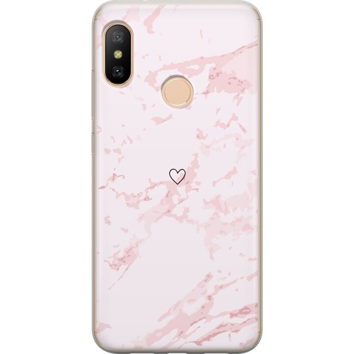 Mobiele hoes voor Xiaomi Redmi 6 Pro met Roze Hart ontwerp in de groep SMARTPHONE & TABLETS / Mobielbescherming / Xiaomi bij TP E-commerce Nordic AB (A66460)