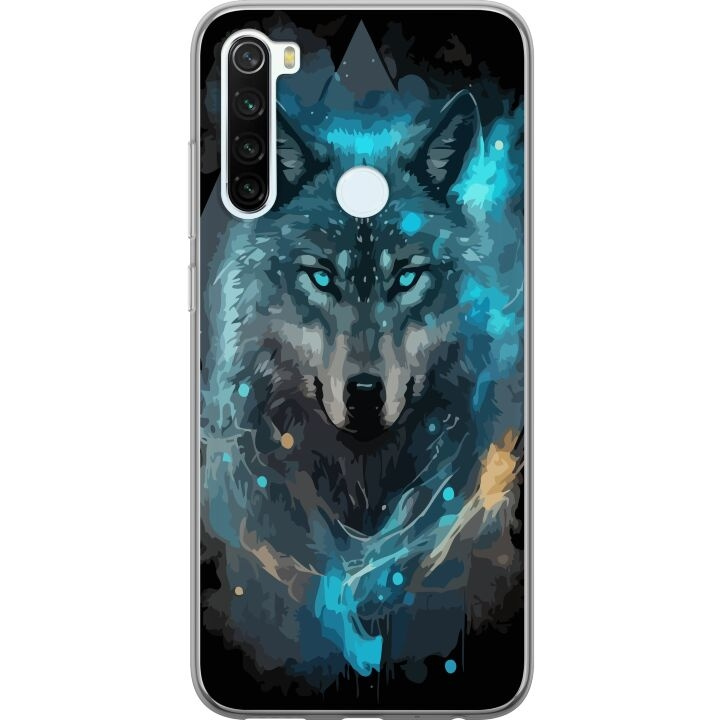 Mobiele hoes voor Xiaomi Redmi Note 8 met Wolf ontwerp in de groep SMARTPHONE & TABLETS / Mobielbescherming / Xiaomi bij TP E-commerce Nordic AB (A66469)