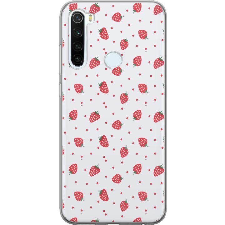 Mobiele hoes voor Xiaomi Redmi Note 8 met Aardbeien ontwerp in de groep SMARTPHONE & TABLETS / Mobielbescherming / Xiaomi bij TP E-commerce Nordic AB (A66481)