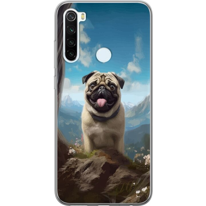 Mobiele hoes voor Xiaomi Redmi Note 8 met Blije Hond ontwerp in de groep SMARTPHONE & TABLETS / Mobielbescherming / Xiaomi bij TP E-commerce Nordic AB (A66482)