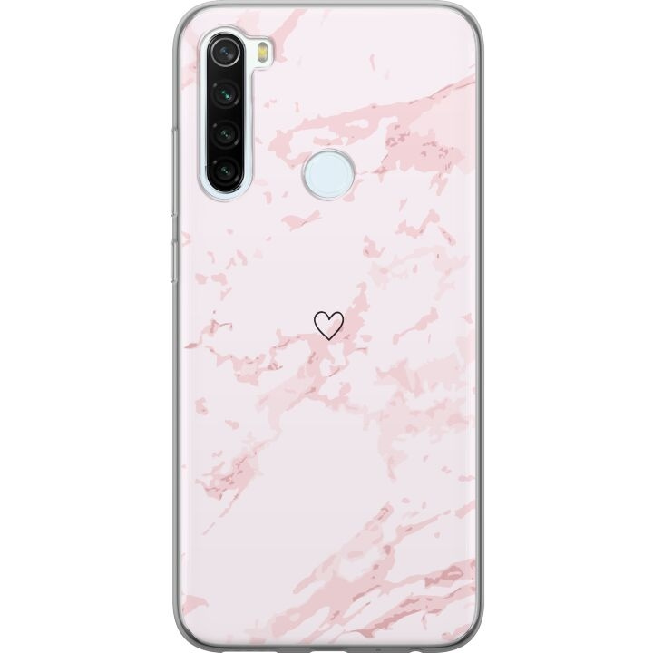 Mobiele hoes voor Xiaomi Redmi Note 8 met Roze Hart ontwerp in de groep SMARTPHONE & TABLETS / Mobielbescherming / Xiaomi bij TP E-commerce Nordic AB (A66487)