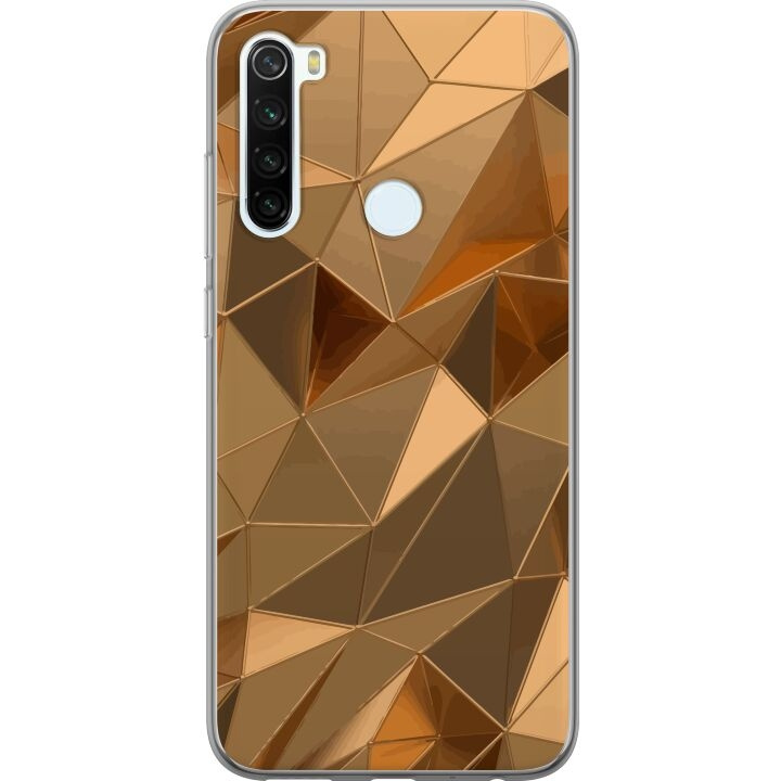 Mobiele hoes voor Xiaomi Redmi Note 8 met 3D Goud ontwerp in de groep SMARTPHONE & TABLETS / Mobielbescherming / Xiaomi bij TP E-commerce Nordic AB (A66488)