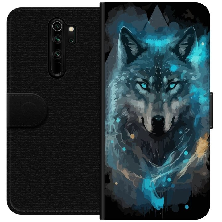 Portemonnee-hoesje voor Xiaomi Redmi Note 8 Pro met Wolf ontwerp in de groep SMARTPHONE & TABLETS / Mobielbescherming / Xiaomi bij TP E-commerce Nordic AB (A66496)