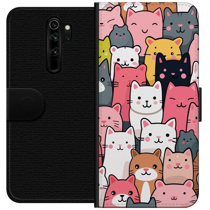 Portemonnee-hoesje voor Xiaomi Redmi Note 8 Pro met Kattenpatroon ontwerp in de groep SMARTPHONE & TABLETS / Mobielbescherming / Xiaomi bij TP E-commerce Nordic AB (A66499)