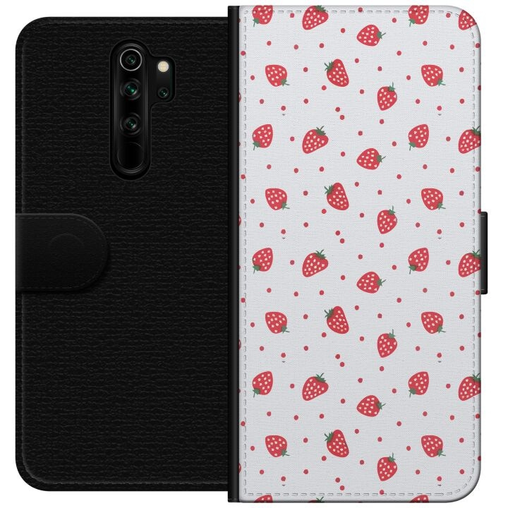 Portemonnee-hoesje voor Xiaomi Redmi Note 8 Pro met Aardbeien ontwerp in de groep SMARTPHONE & TABLETS / Mobielbescherming / Xiaomi bij TP E-commerce Nordic AB (A66508)