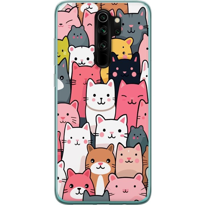 Mobiele hoes voor Xiaomi Redmi Note 8 Pro met Kattenpatroon ontwerp in de groep SMARTPHONE & TABLETS / Mobielbescherming / Xiaomi bij TP E-commerce Nordic AB (A66526)