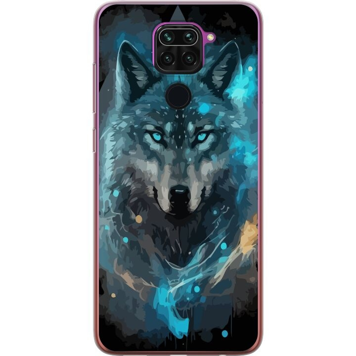 Mobiele hoes voor Xiaomi Redmi Note 9 met Wolf ontwerp in de groep SMARTPHONE & TABLETS / Mobielbescherming / Xiaomi bij TP E-commerce Nordic AB (A66577)