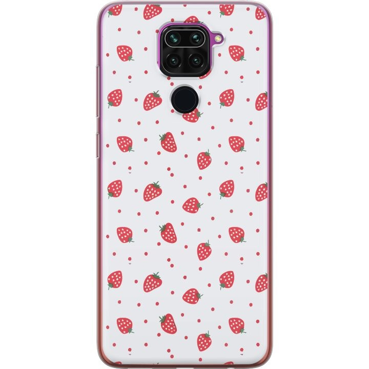 Mobiele hoes voor Xiaomi Redmi Note 9 met Aardbeien ontwerp in de groep SMARTPHONE & TABLETS / Mobielbescherming / Xiaomi bij TP E-commerce Nordic AB (A66589)