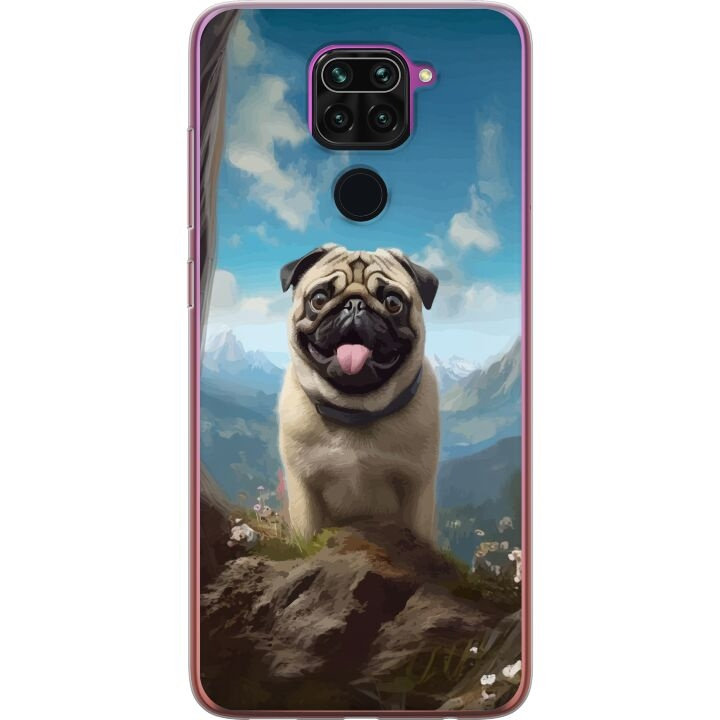 Mobiele hoes voor Xiaomi Redmi Note 9 met Blije Hond ontwerp in de groep SMARTPHONE & TABLETS / Mobielbescherming / Xiaomi bij TP E-commerce Nordic AB (A66590)