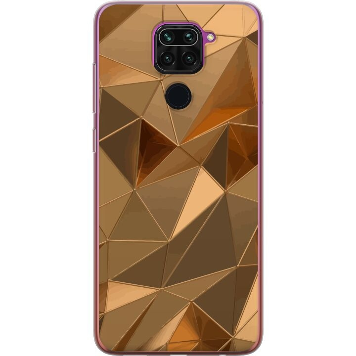 Mobiele hoes voor Xiaomi Redmi Note 9 met 3D Goud ontwerp in de groep SMARTPHONE & TABLETS / Mobielbescherming / Xiaomi bij TP E-commerce Nordic AB (A66596)