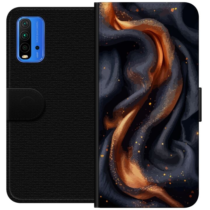 Portemonnee-hoesje voor Xiaomi Redmi Note 9 4G met Vurig zijde ontwerp in de groep SMARTPHONE & TABLETS / Mobielbescherming / Xiaomi bij TP E-commerce Nordic AB (A66600)