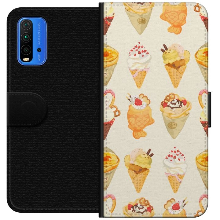 Portemonnee-hoesje voor Xiaomi Redmi Note 9 4G met Glasachtig ontwerp in de groep SMARTPHONE & TABLETS / Mobielbescherming / Xiaomi bij TP E-commerce Nordic AB (A66610)