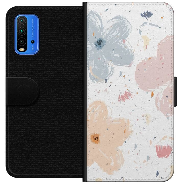 Portemonnee-hoesje voor Xiaomi Redmi Note 9 4G met Bloemen ontwerp in de groep SMARTPHONE & TABLETS / Mobielbescherming / Xiaomi bij TP E-commerce Nordic AB (A66611)