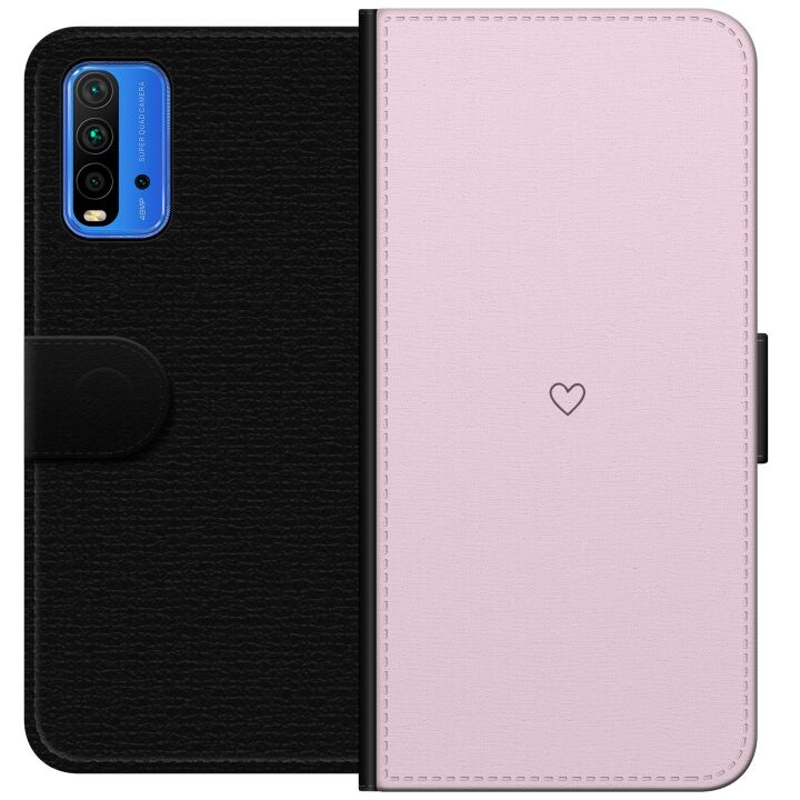 Portemonnee-hoesje voor Xiaomi Redmi Note 9 4G met Hart ontwerp in de groep SMARTPHONE & TABLETS / Mobielbescherming / Xiaomi bij TP E-commerce Nordic AB (A66618)