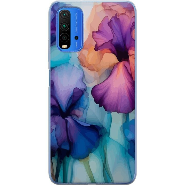 Mobiele hoes voor Xiaomi Redmi Note 9 4G met Magische bloemen ontwerp in de groep SMARTPHONE & TABLETS / Mobielbescherming / Xiaomi bij TP E-commerce Nordic AB (A66629)