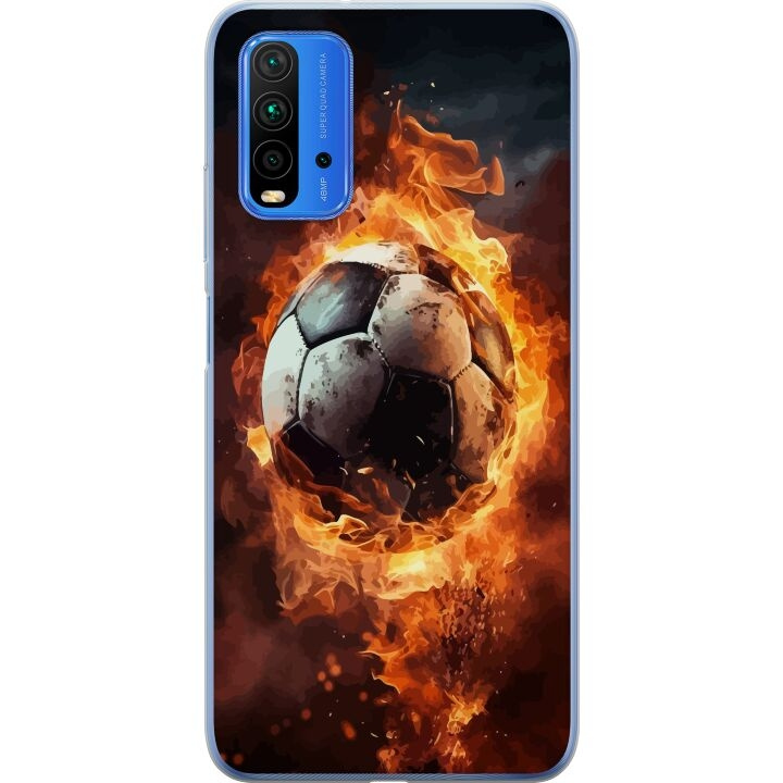 Mobiele hoes voor Xiaomi Redmi Note 9 4G met Voetbal ontwerp in de groep SMARTPHONE & TABLETS / Mobielbescherming / Xiaomi bij TP E-commerce Nordic AB (A66647)