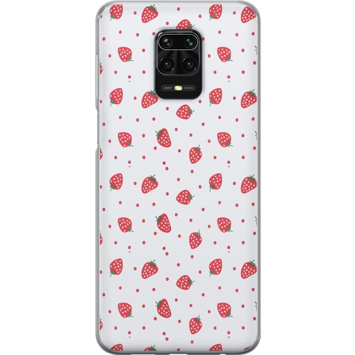 Mobiele hoes voor Xiaomi Redmi Note 9S met Aardbeien ontwerp in de groep SMARTPHONE & TABLETS / Mobielbescherming / Xiaomi bij TP E-commerce Nordic AB (A66697)