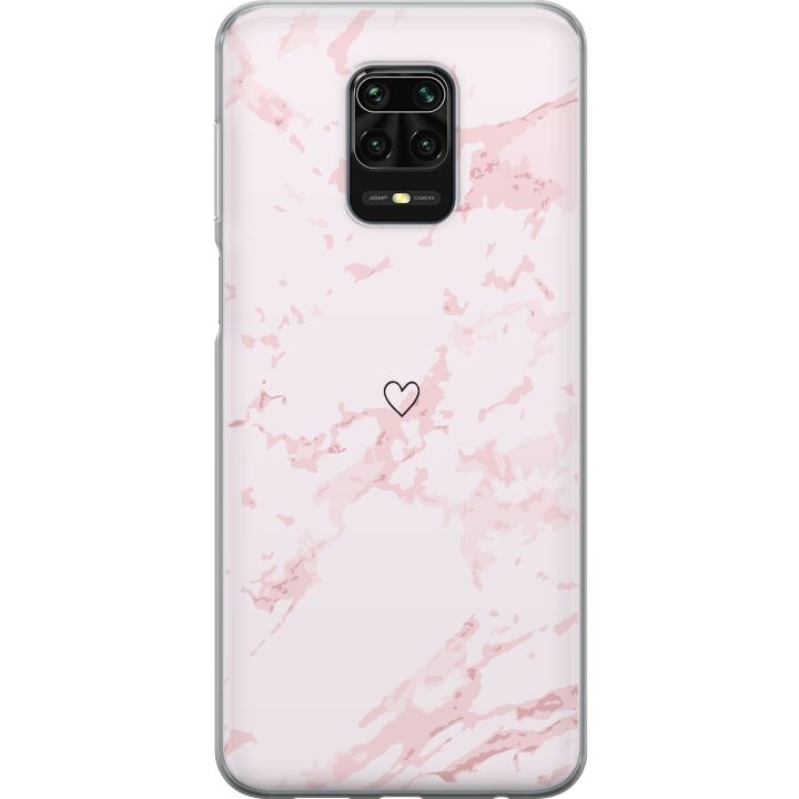 Mobiele hoes voor Xiaomi Redmi Note 9S met Roze Hart ontwerp in de groep SMARTPHONE & TABLETS / Mobielbescherming / Xiaomi bij TP E-commerce Nordic AB (A66703)