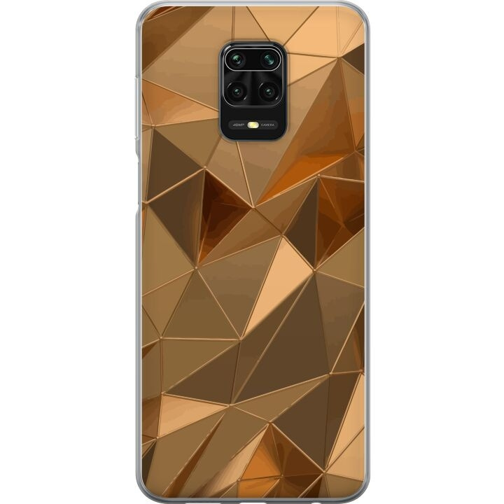 Mobiele hoes voor Xiaomi Redmi Note 9S met 3D Goud ontwerp in de groep SMARTPHONE & TABLETS / Mobielbescherming / Xiaomi bij TP E-commerce Nordic AB (A66704)