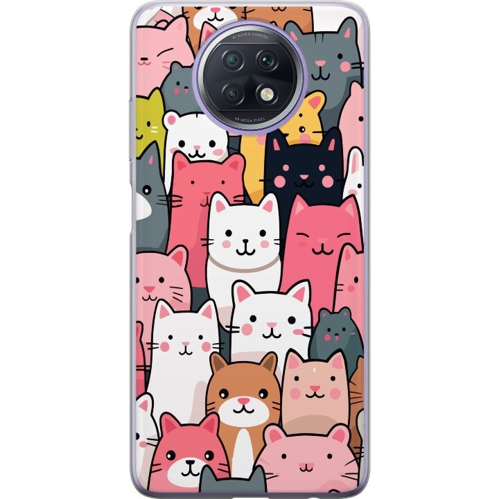 Mobiele hoes voor Xiaomi Redmi Note 9T met Kattenpatroon ontwerp in de groep SMARTPHONE & TABLETS / Mobielbescherming / Xiaomi bij TP E-commerce Nordic AB (A66715)